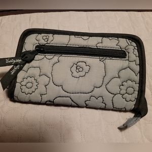 Thirty One Grey Soft Zip Around Wallet